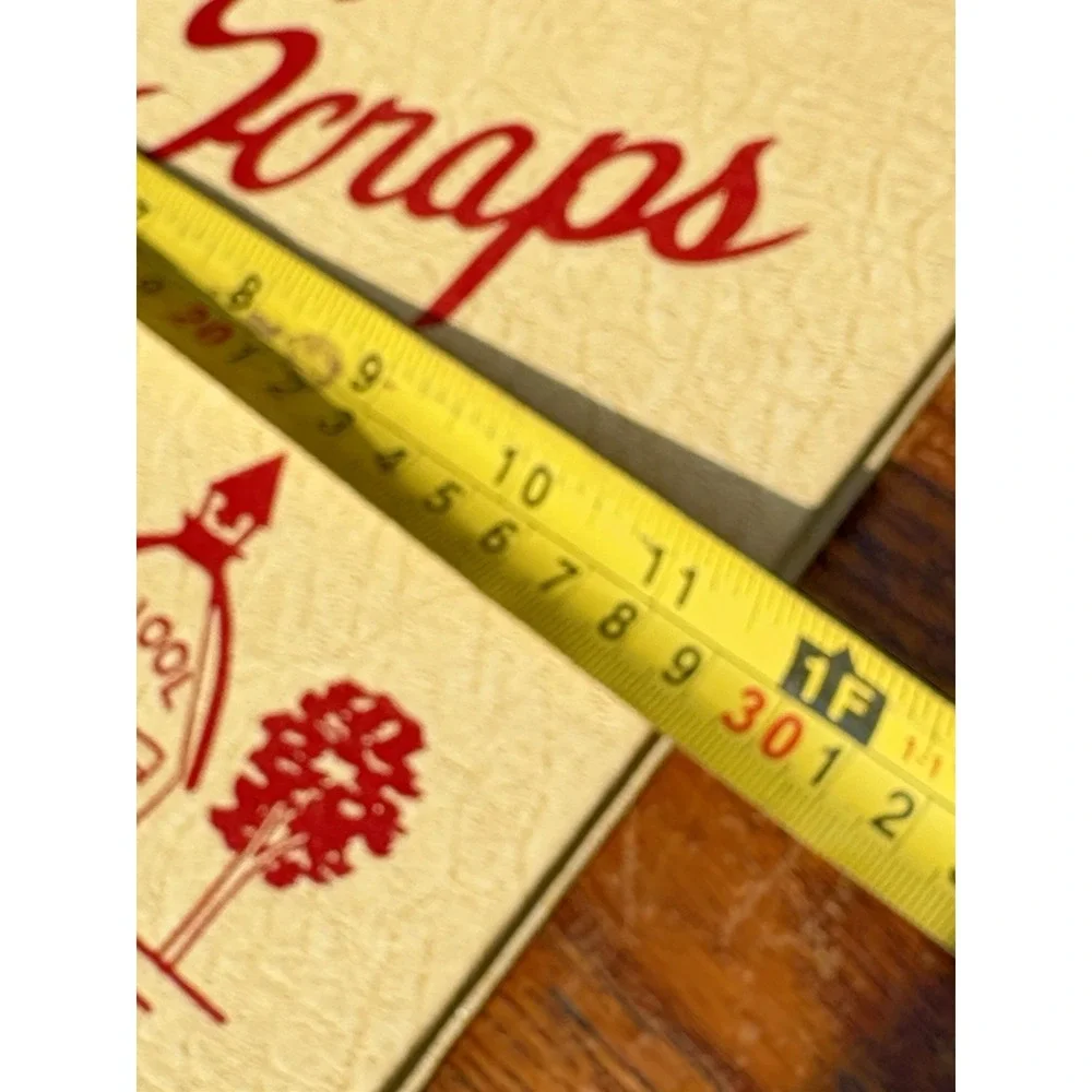 Vintage New Senior Scrapbook Red And Cream Spiral Bound Retro 50's Photos